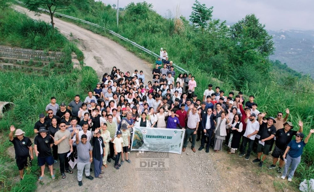 Nagaland Institute of Medical Sciences & Research in collaboration with the P-Khel Youth Organization observed World Environment Day on June 5. (DIPR Photo)